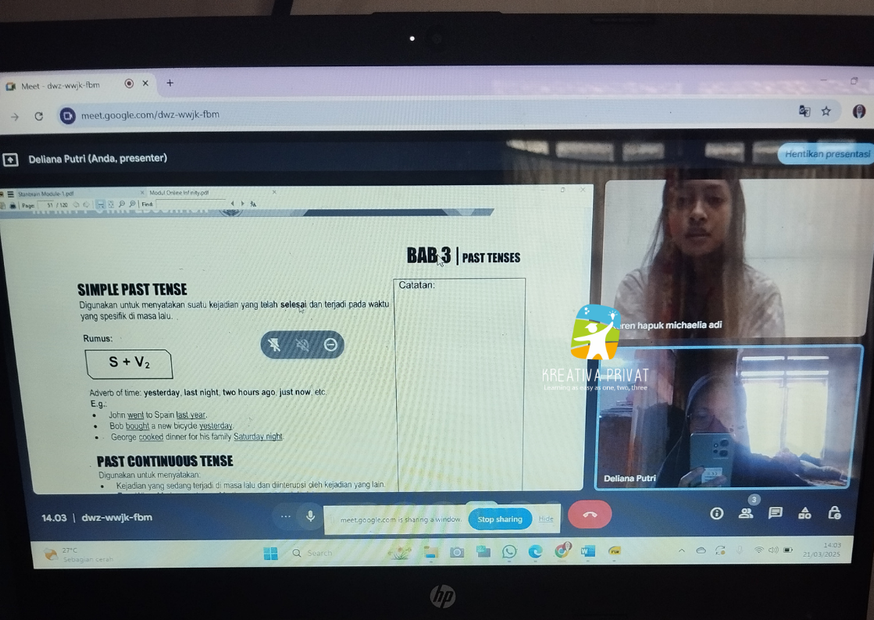 Les Privat Bahasa Inggris Online